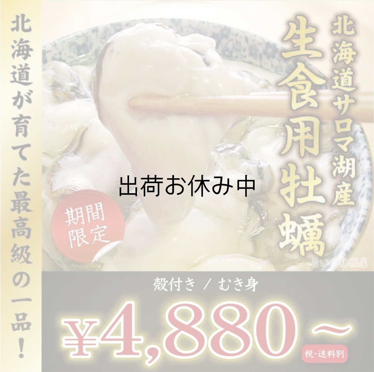 画像1: 北海道サロマ湖産　生食用牡蠣（むき身／殻付） (1)